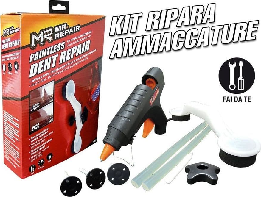 Ripara-Botte-Auto-Kit-Ammaccature-Bozzi-Carrozzeria-Pops-A-Dent-Bang-Bolle