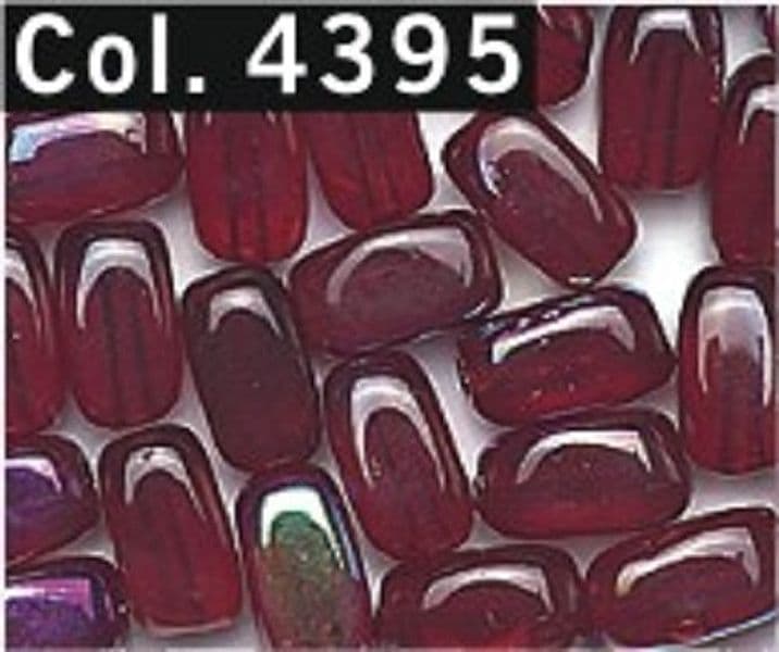 Riso-Perle-6-mm-tubo-85-pezzi-colore-4395-Rosso-Scuro