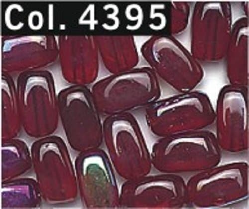 Riso-Perle-6-mm-tubo-85-pezzi-colore-4395-Rosso-Scuro