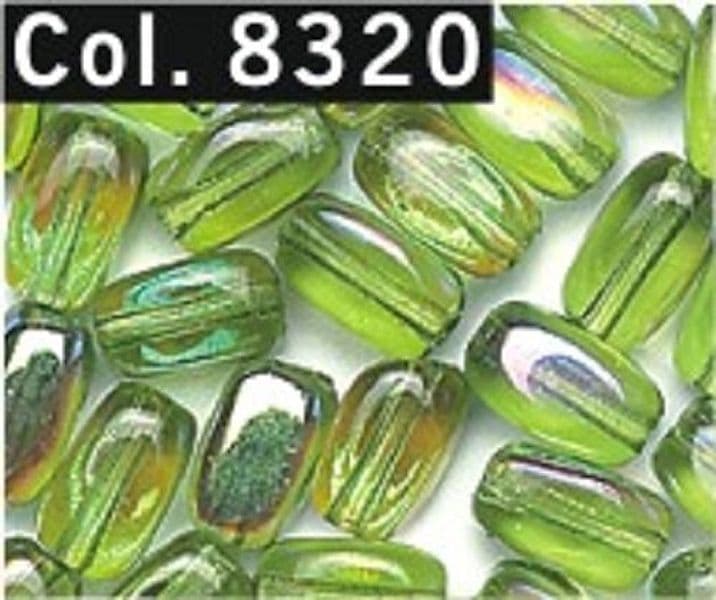 Riso-perline-6-mm-tubicino-85-pz-8320-colore-verde-acido
