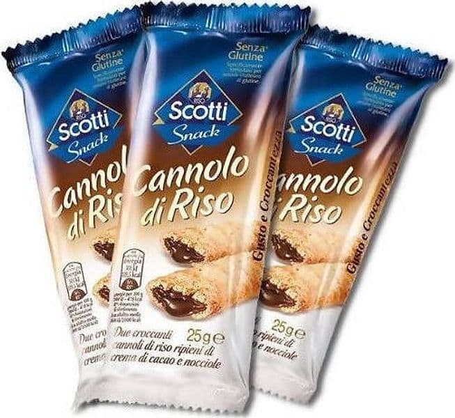 Riso Scotti Snack 30x Cannolo Di Riso Alla Nocciola Barretta 25 Gr Senza Glutine Biscotti Snack Mono Porzione Confezione Da 30 Pezzi Alimentari e cura della casa/Snack dolci e salati/Barrette ai cereali e barrette snack Franco Pausa Caffè - Albano Laziale, Commerciovirtuoso.it