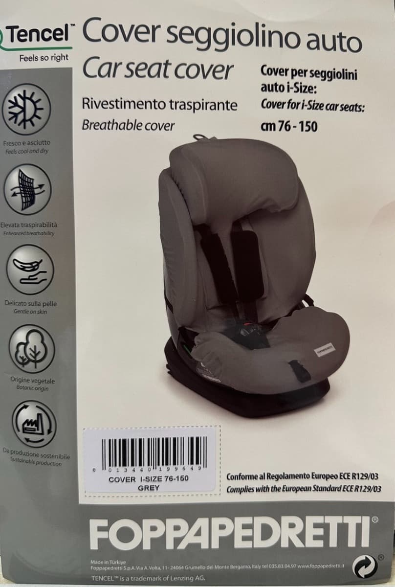 Rivestimento-Seggiolino-Auto-I-Size-76-150-Foppapedretti---Grigio