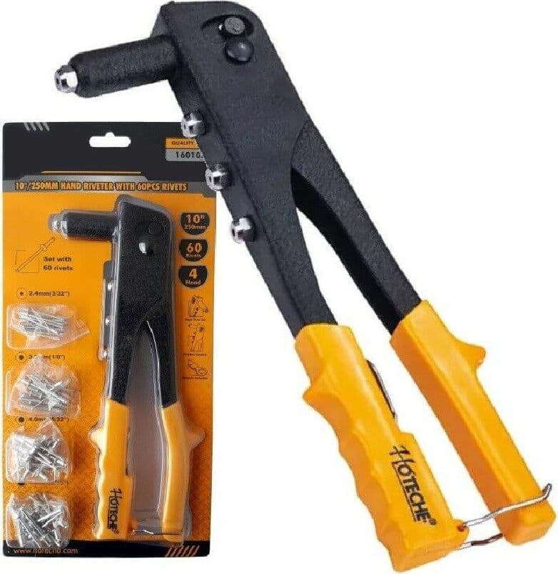 Rivettatrice Manuale 4 Testine 60 Pz Per Rivetti Da 2.4 3.2 4.0 4.8 A-160105 Casa, arredamento e bricolage > Bricolage e fai da te > Pinze e Tronchesi > Utensili Manuali Trade Shop italia - Napoli, Commerciovirtuoso.it