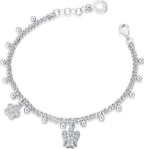 ROBERTO-GIANNOTTI-BRACCIALE-A-DOPPIA-CATENA-CON-ANGELO-E-FIORE-CHARMS-IN-ARGENTO-E-ZIRCONI