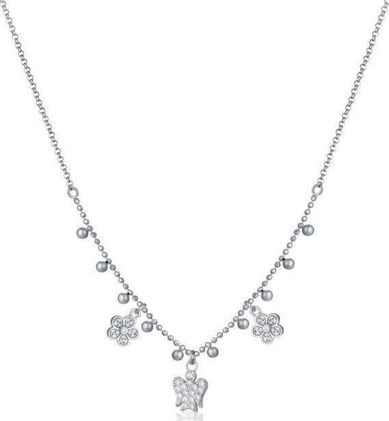 ROBERTO-GIANNOTTI-COLLANA-CON-ANGELO-E-FIORI-CHARMS-IN-ARGENTO-E-ZIRCONI