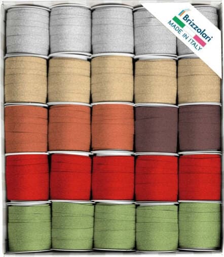 Rocche Glitty 68245 - 10 mm x 5 mt - colori assortiti - Brizzolari - conf. 25 pezzi Casa e cucina/Decorazioni per interni/Addobbi e decorazioni per ricorrenze/Decorazioni natalizie/Fiocchi e nastri Eurocartuccia - Pavullo, Commerciovirtuoso.it