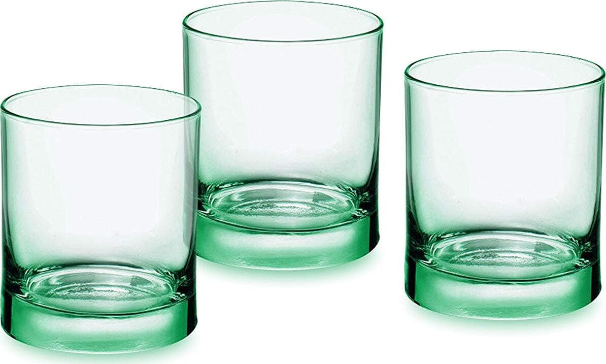 Rocco-Bormioli-Iride-Cestino-3-Bicchieri.Iride-Acqua-25-Verde,-Pezzi,-3-unit