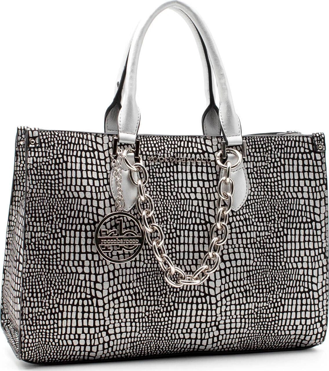 Roccobarocco Rbr914b0201 Borsa Donna a Mano Con Tracolla 100% Pu Borsa Design Elegante Con Una Tasca Interna E Apertura a Zip 35x24x14cm Moda/Donna/Borse/Borse a mano Starbag - Gaeta, Commerciovirtuoso.it