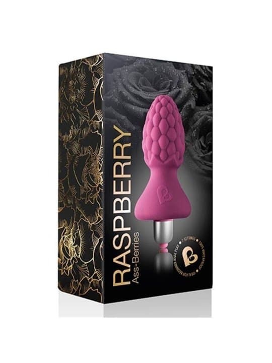 Raspberry plug anale stimolatore prostata 7 x vibrazioni forma a lampone IPX7 in prodotto Erosdom - Palmi, commercioVirtuoso.it