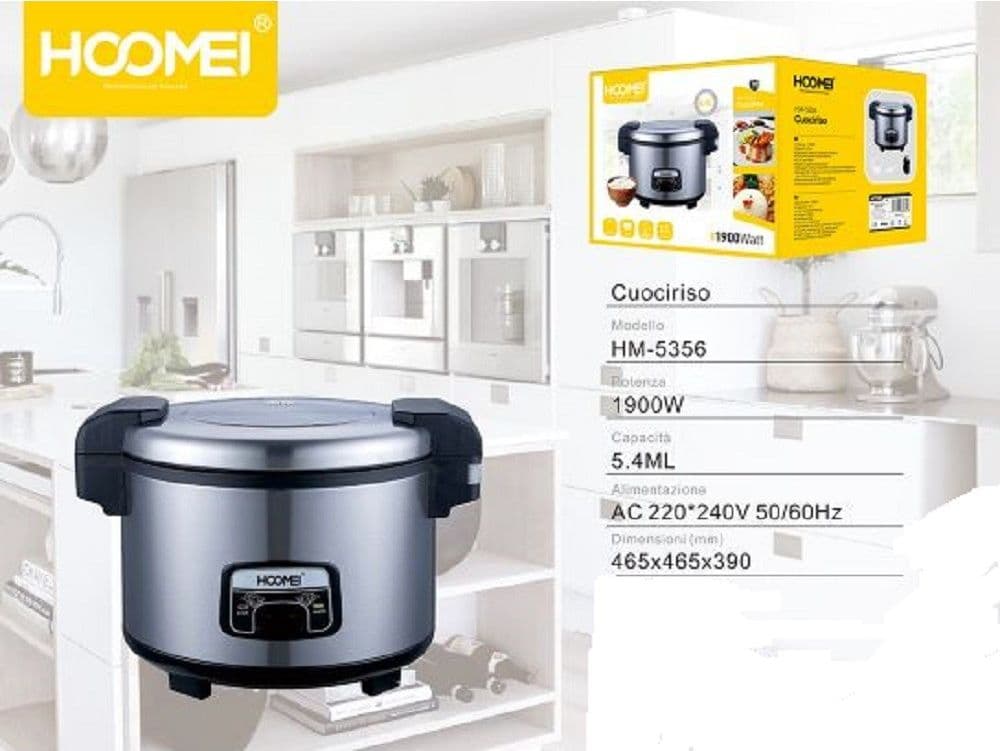 ROISOTTIERA CUOCI RISO AUTOMATICO ACCIAIO CUOCIRISO 5.6LT 1900W COTTURA A VAPORE