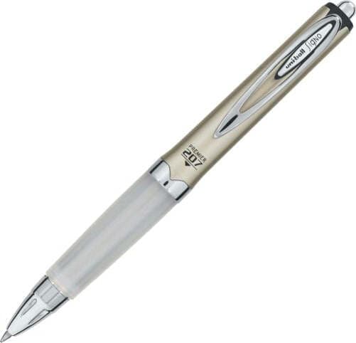 Roller a scatto Signo 207 - punta 0 7mm - oro - Uni Mitsubishi Cancelleria e prodotti per ufficio/Penne matite scrittura e correzione/Penne e ricariche/Penne roller a inchiostro gel Eurocartuccia - Pavullo, Commerciovirtuoso.it