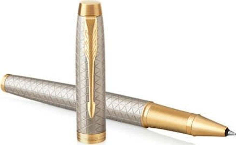 Roller IM Premium Grey Metal Chiselled - punta M - Parker Cancelleria e prodotti per ufficio/Penne matite scrittura e correzione/Matite/Portamine Eurocartuccia - Pavullo, Commerciovirtuoso.it