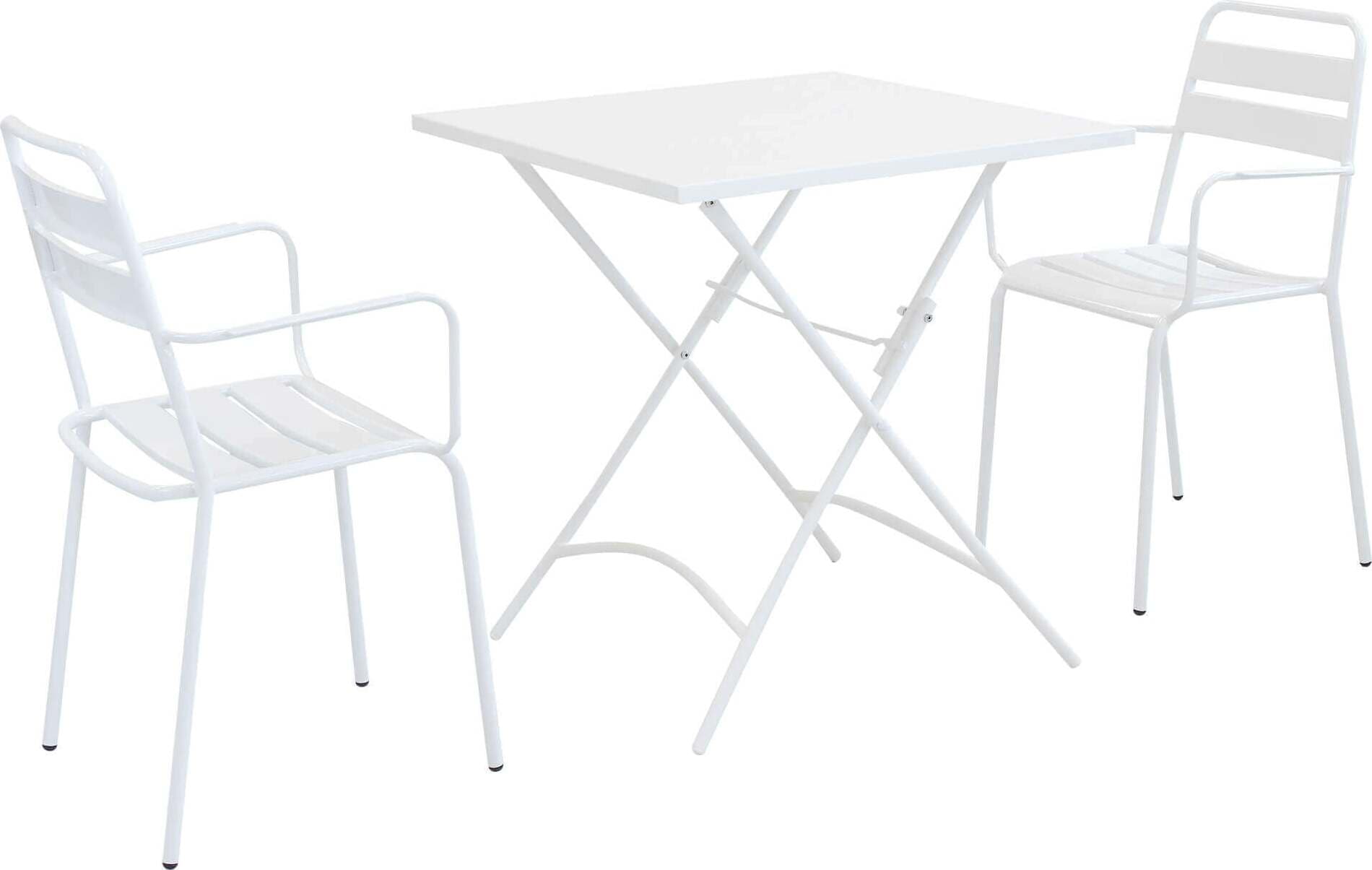 ROMANUS---set-tavolo-da-giardino-pieghevole-salvaspazio-70x70-compreso-di-2-poltrone-in-ferro-Bianco-Milani-Home
