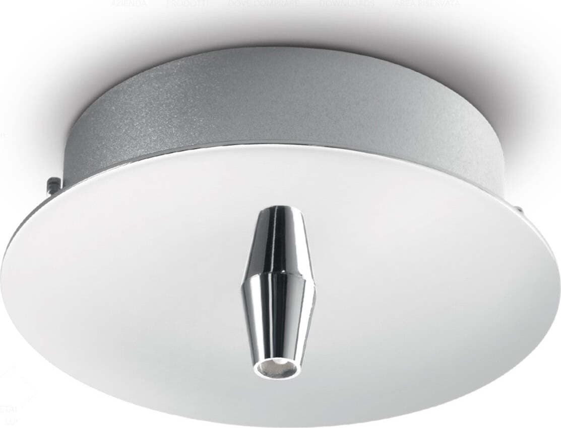 Rosone-Ideal-Lux-RONDO-122830-moderna-metallo-cromato-soffitto-parete