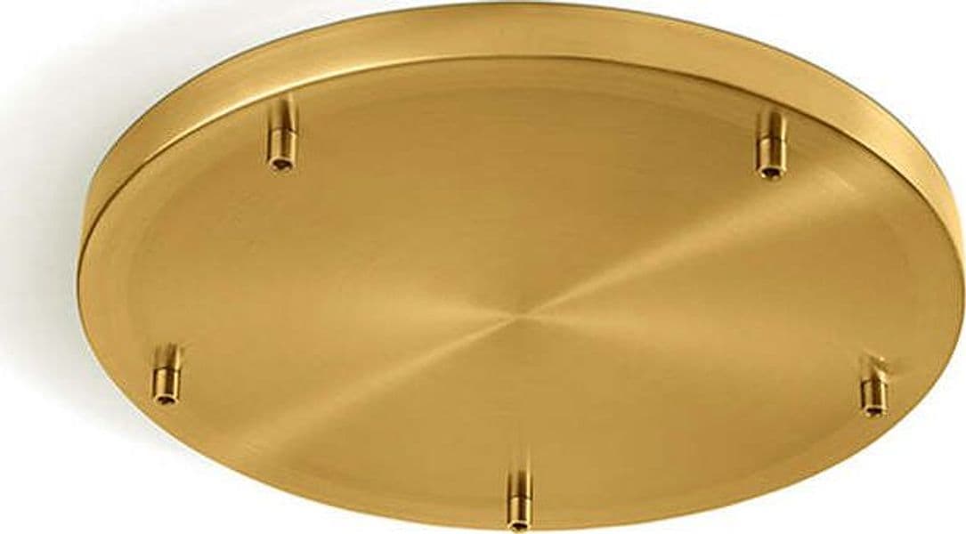 Rosone-Multicato-Metallo-Ottone-Brunito-5-Fori