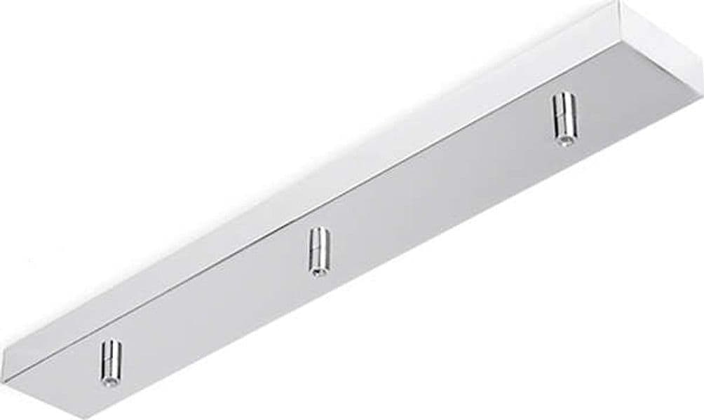 Rosone-Rettangolare-Multicavo-Metallo-Cromo-Spazzolato-3-Fori