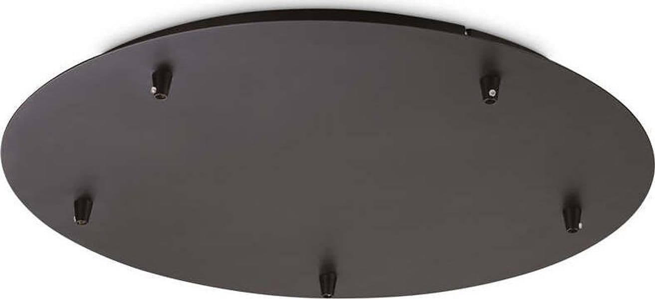 Rosone-Standard-All-In-Metallo-Nero-5-Luci