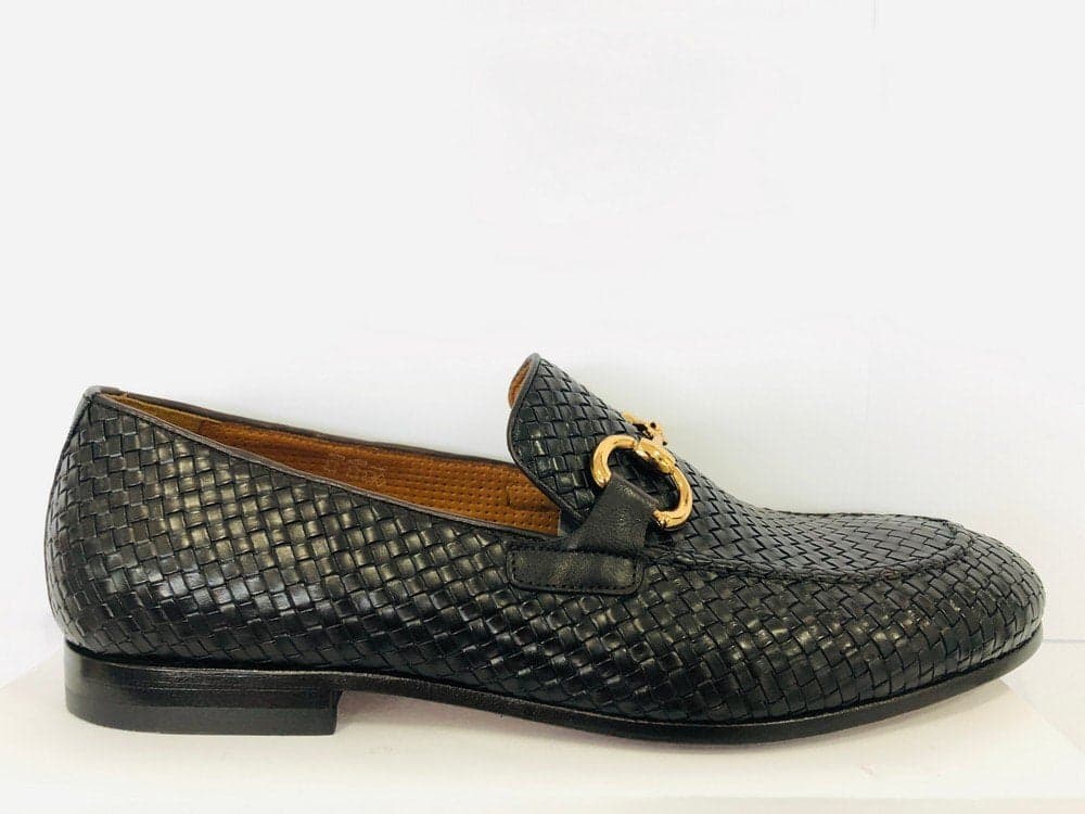 ROSSI Mocassino testa di moro intrecciato in pelle con fondo cuoio in Loafer e mocassini Calzature Durello - Agna, commercioVirtuoso.it