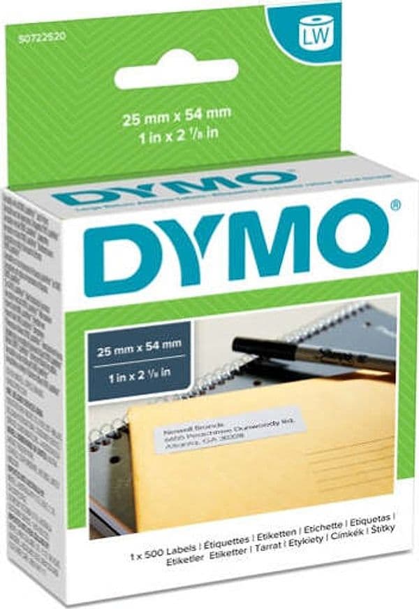 Rotolo 500 etichette LW 113520 - 25x54 mm - per indirizzi - bianco - Dymo Cancelleria e prodotti per ufficio/Elettronica per ufficio/Accessori/Accessori per etichettatrici Eurocartuccia - Pavullo, Commerciovirtuoso.it
