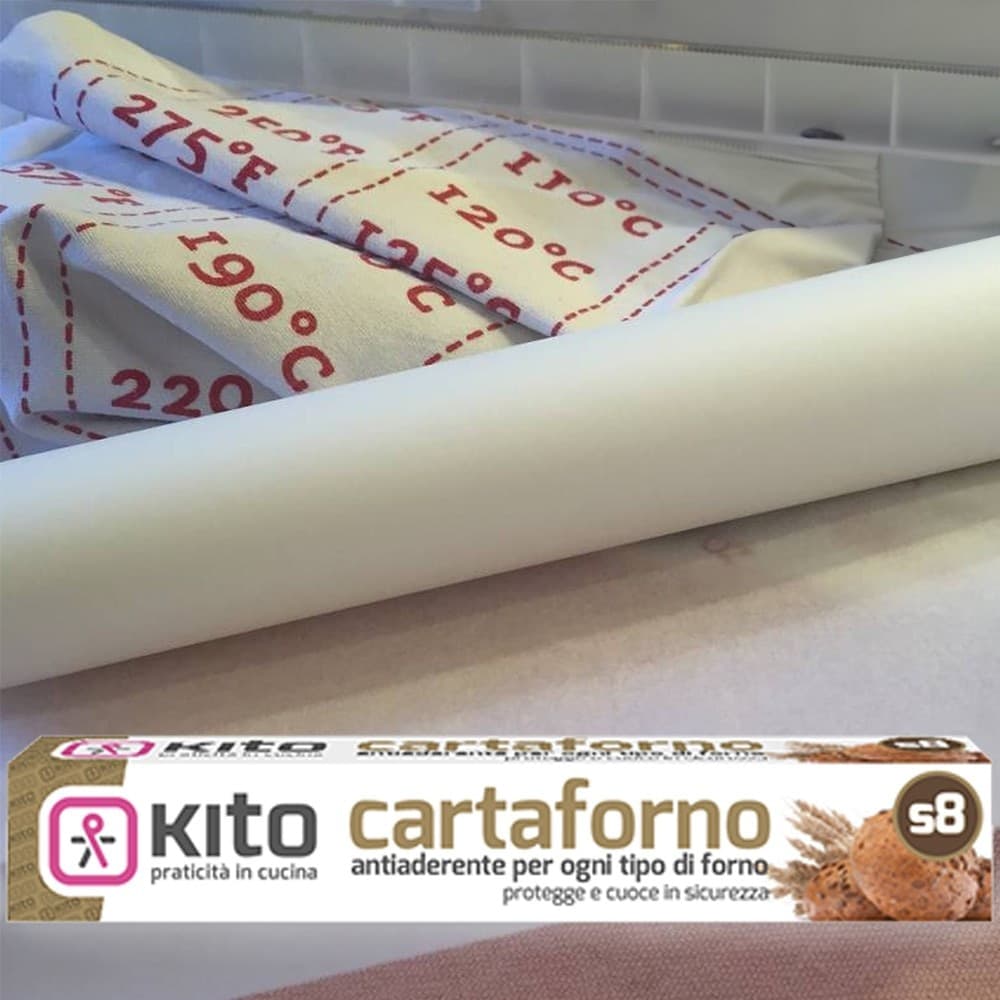 ROTOLO BOBINA CARTA FORNO S8 41GR/MQ PER ALIMENTI 3 MT 280° PER DOLCI BISCOTTI Casa e cucina/Teglie da forno e accessori per pasticceria/Accessori e utensili per pasticceria/Carta forno Trade Shop italia - Napoli, Commerciovirtuoso.it