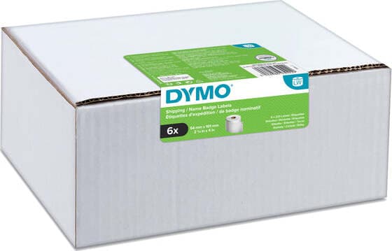 Rotolo etichette Spedizione-Badge - 54 x 101 mm - bianco - 220 etichette - rotolo - Dymo - value pack 6 pezzi Cancelleria e prodotti per ufficio/Elettronica per ufficio/Accessori/Accessori per etichettatrici Eurocartuccia - Pavullo, Commerciovirtuoso.it
