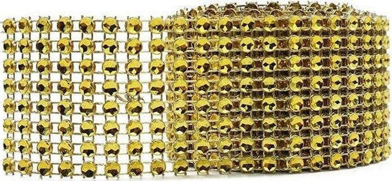 Rotolo-Nastro-Scintillante-a-Maglia-di-Strass-8-File-2-Metri-Oro-Ciao-Srl