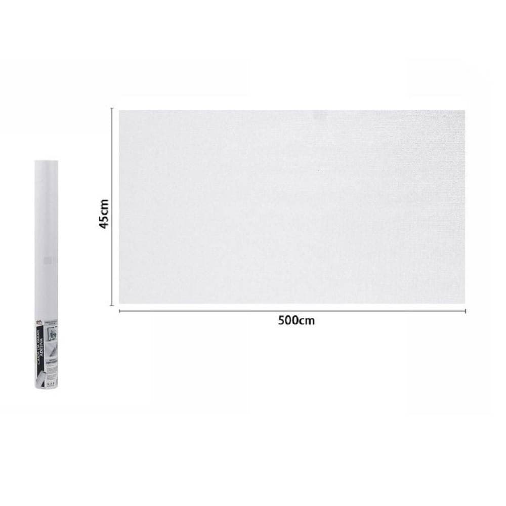 ROTOLO PELLICOLA ADESIVA BIANCA 45 CM X 5 METRI PER MOBILI CARTA DA PARATI 71115