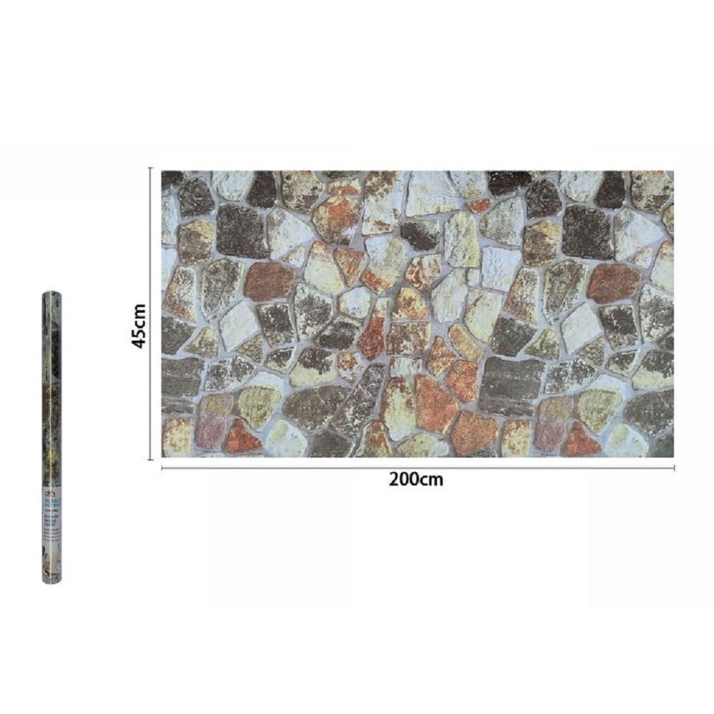 Rotolo Pellicola Adesiva Pvc Effetto Pietre 45cmx2 Mt Mobili Casa Cassetti 71271 Casa, arredamento e bricolage > Accessori Casa > Stickers e Adesivi Trade Shop italia - Napoli, Commerciovirtuoso.it