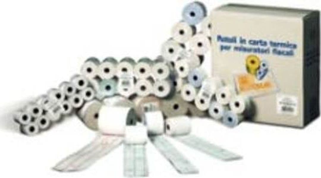 Rotolo per calcolatrici - carta in pura cellulosa - 57 mm x 35 mt - diametro esterno 60 mm - 60 gr - anima 12 mm - Rotomar - blister 10 pezzi Cancelleria e prodotti per ufficio/Elettronica per ufficio/Accessori/Carta in rotoli Eurocartuccia - Pavullo, Commerciovirtuoso.it