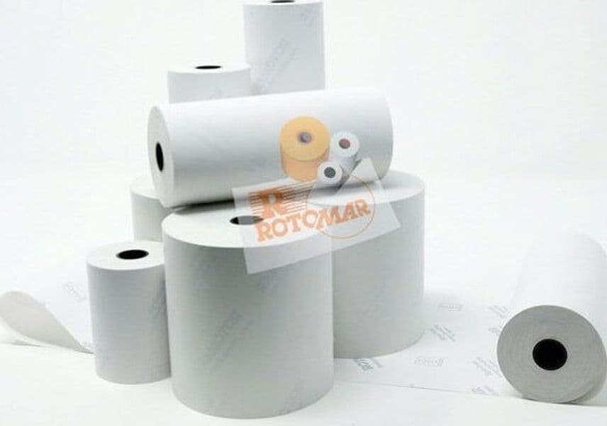 Rotolo per calcolatrici e stampanti - carta termica BPA free - 57 mm x 40 mt - diametro esterno 55 mm - 55 gr - anima 12 mm - Rotomar - blister 10 pezzi Cancelleria e prodotti per ufficio/Elettronica per ufficio/Accessori/Carta in rotoli Eurocartuccia - Pavullo, Commerciovirtuoso.it