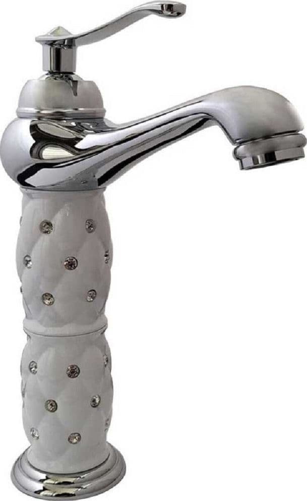 Rubinetto Lavabo Brillantini Miscelatore Bagno Monoforo Argento Canna Alta 52156 Fai da te/Attrezzature per cucine e bagni/Attrezzature per bagni/Rubinetti per lavandini bagno Trade Shop italia - Napoli, Commerciovirtuoso.it