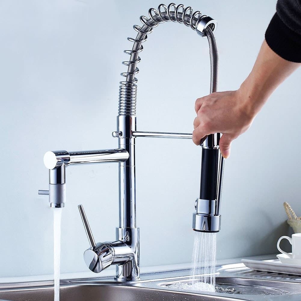 RUBINETTO LAVABO CUCINA CANNA ALTA DOPPIO MISCELATORE MONOCOMANDO ESTRAIBILE Fai da te/Attrezzature per cucine e bagni/Impianti per la cucina/Rubinetti da cucina/Rubinetti per lavelli da cucina Trade Shop italia - Napoli, Commerciovirtuoso.it