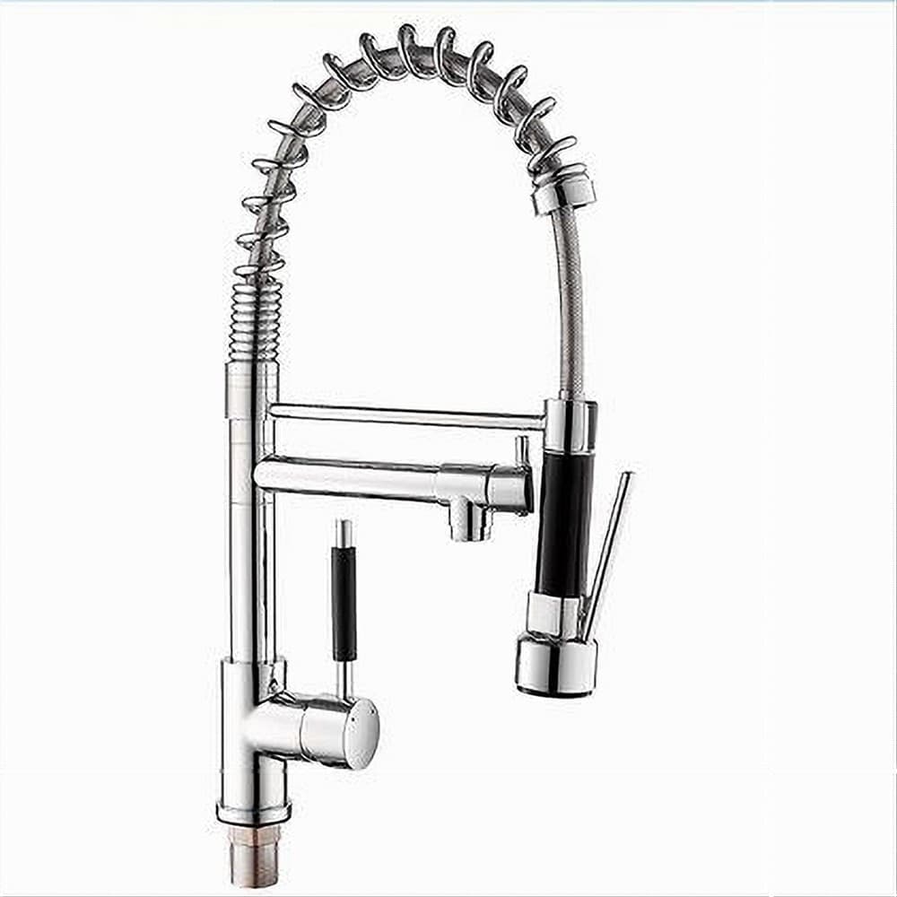 RUBINETTO LAVELLO CUCINA A 2 VIE ORIENTABILE CON DOCCETTA IN OTTONE CROMATO 59286 in Rubinetti per lavelli da cucina Trade Shop italia - Napoli, commercioVirtuoso.it