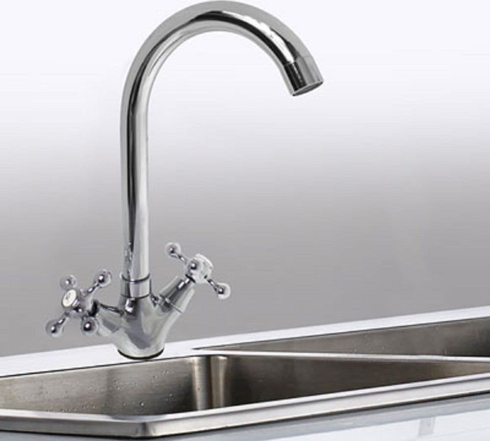 Rubinetto Lavello Da Cucina Canna Alta Miscelatore Doppio Comando Cromato 52346 Casa, arredamento e bricolage > Cucina > Rubinetti Cucina Trade Shop italia - Napoli, Commerciovirtuoso.it