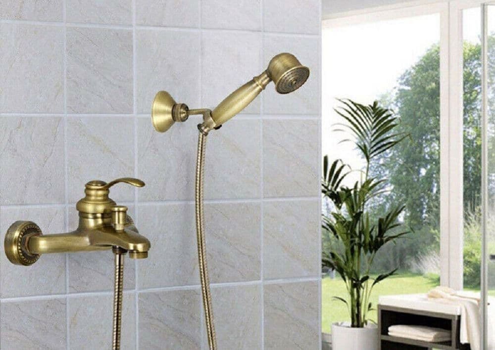 Rubinetto Vasca Doccia 2 Fori Bronzo Anticato Doccetta Tubo Flessibile 52378a Accessori Bagno > Rubinetti Bagno Trade Shop italia - Napoli, Commerciovirtuoso.it
