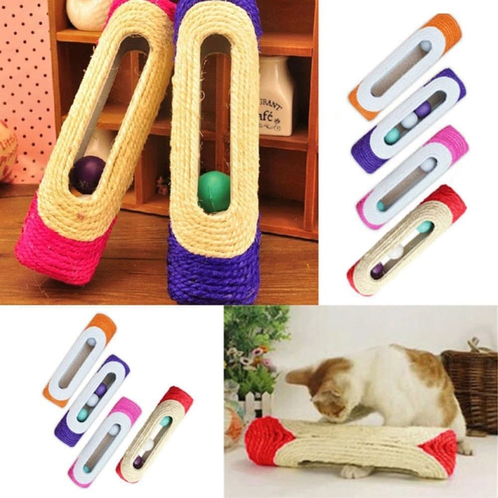 RULLO IN SISAL TIRAGRAFFI 29 X 7,5 CM CON PALLINE SONORE GIOCO PER GATTI Prodotti per animali domestici/Gatti/Lettini accessori per il letto e mobili/Colonne tiragraffi Trade Shop italia - Napoli, Commerciovirtuoso.it
