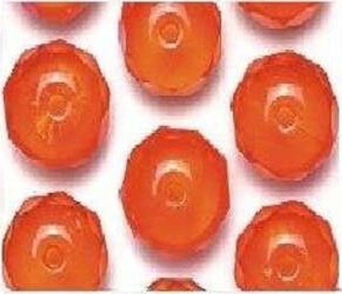 Ruota-arancione-sfaccettato-perline-8-mm