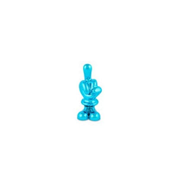 Funky Scultura Pop Scacciaguai - Dito Medio Azzurro h.12 in Autocategorizzazione Più Di Più Ideas - Casalnuovo di Napoli, commercioVirtuoso.it