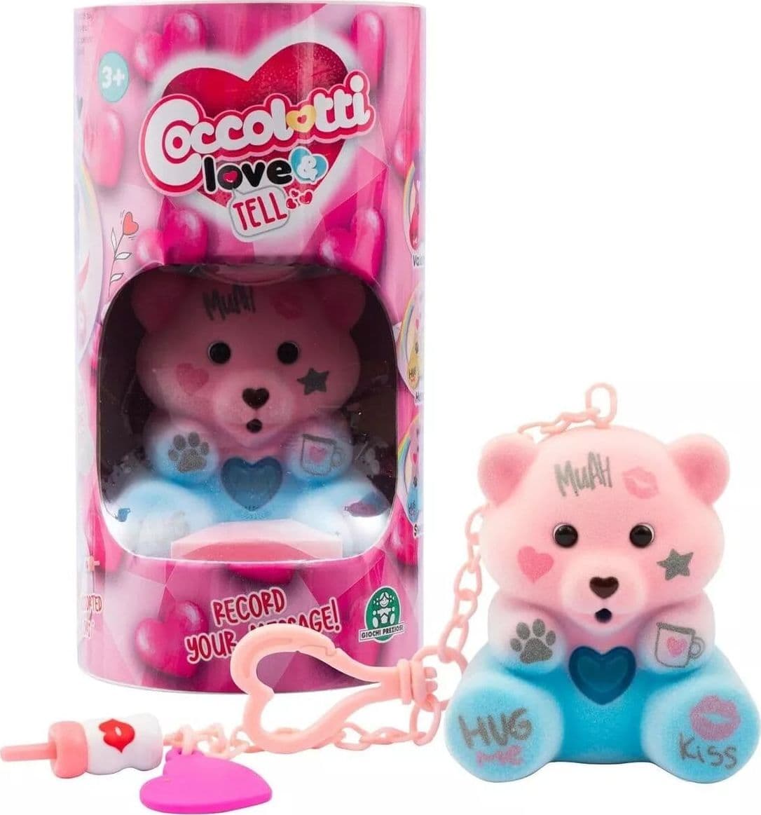 Giochi Preziosi - Coccolotti Love&Tell, Orsetto Sweety, con Funzione Registrazione e Portachiavi Charm, Colore Sweety, Giochi Bambini 4 Anni +, Animali Interattivi Giocattolo in Persone Cartoleria Deja Vu - Crotone, commercioVirtuoso.it
