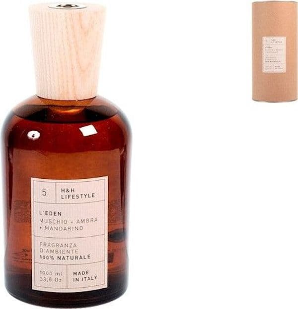 Diffusore per ambiente 100% naturale in vetro con profumazione l'eden/muschio+ambra+mandarino ml 1000H&H in Autocategorizzazione Più Di Più Ideas - Casalnuovo di Napoli, commercioVirtuoso.it