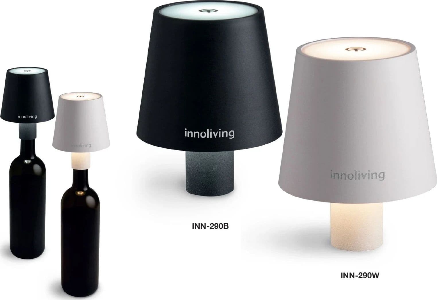 Innoliving - Lampada led per bottiglia - nera in Autocategorizzazione Più Di Più Ideas - Casalnuovo di Napoli, commercioVirtuoso.it