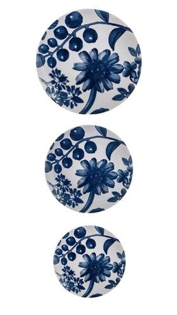 Set 18 piatti grandiflora decorata bluH&H in Autocategorizzazione Più Di Più Ideas - Casalnuovo di Napoli, commercioVirtuoso.it