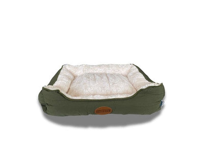 Cuccia in velluto verde militare L55xW70xH18cm Nobleza