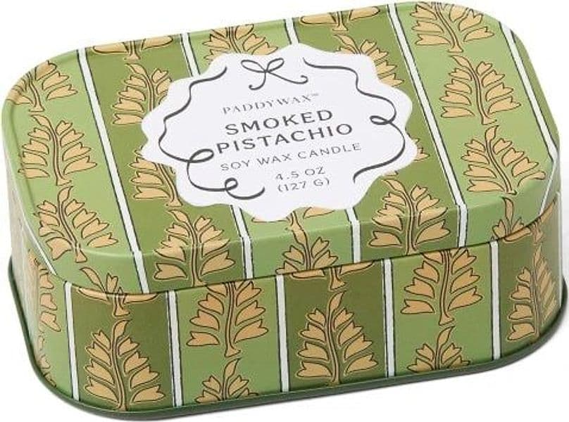 Candela Cherie in latta stampata da 127 g (4,5 oz) - Verde e kaki - Pistacchio affumicato in Autocategorizzazione Più Di Più Ideas - Casalnuovo di Napoli, commercioVirtuoso.it