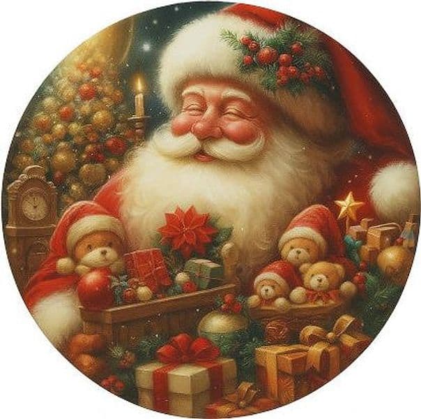SOTTOPIATTO CHRISTMAS DECORO BABBO NATALE in Oggettistica Più Di Più Ideas - Casalnuovo di Napoli, commercioVirtuoso.it
