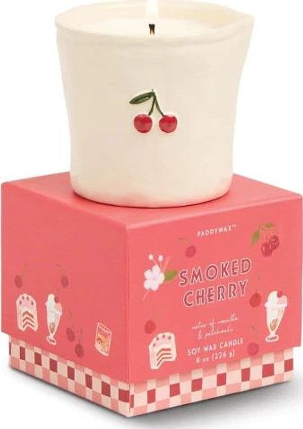 Candela in ceramica Bistro da 226 g (8 oz) con decorazione a ciliegia in rilievo - Ciliegia affumicata in Autocategorizzazione Più Di Più Ideas - Casalnuovo di Napoli, commercioVirtuoso.it