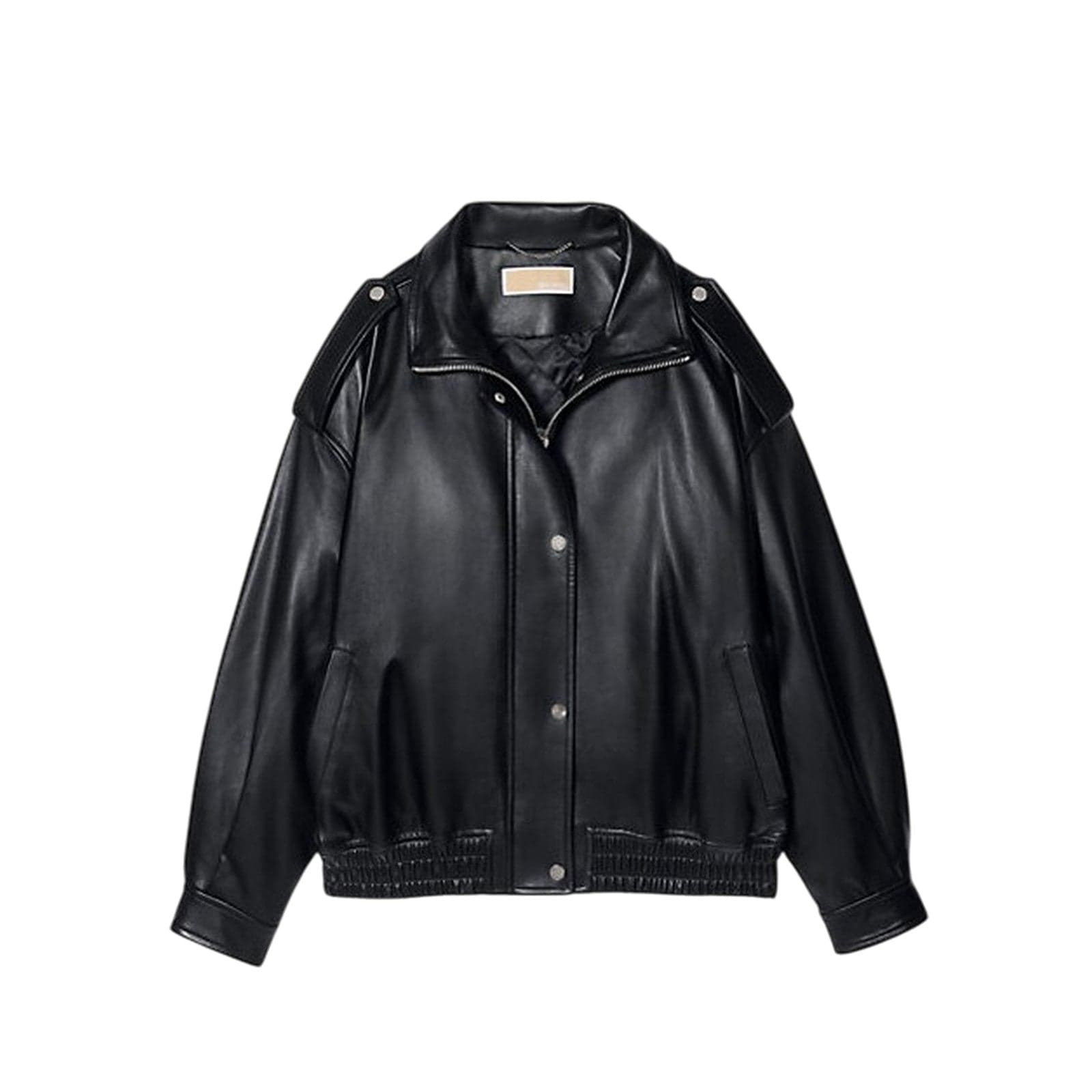 MICHAEL KORS giacche donna michael kors - oversized leather blouson - nero da donna in Giacche Drestige - Casamassima, commercioVirtuoso.it