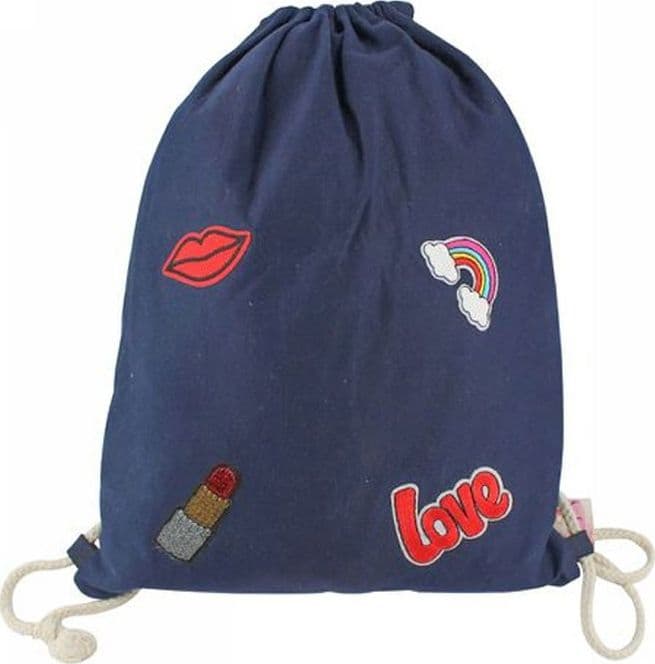 Sacca Mare Con Decorazioni Love Sacchetto Sportivo Denim Multiuso Ragazza 40x33 Sport e tempo libero/Accessori per sport e attività ricreative all'aperto/Borse da palestra/Sacche Trade Shop italia - Napoli, Commerciovirtuoso.it