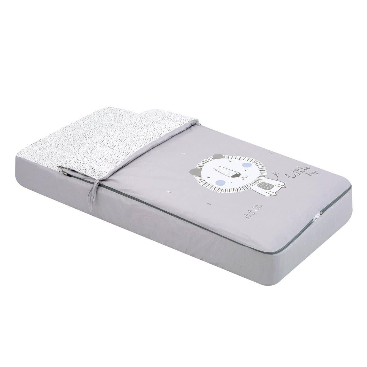 Sacca Piumone I/V Be Lion Grigio 60X120X3 Cm Casa e cucina/Tessili per la casa/Biancheria per culle e lettini/Biancheria bimbi/Piumini La Casa Del Bebè - Napoli, Commerciovirtuoso.it