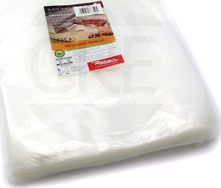 Sacchetti-30x40-cm,-100-pezzi,-Sottovuoto,-Universali,-Goffrati-Multistrato